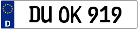 Trailer License Plate